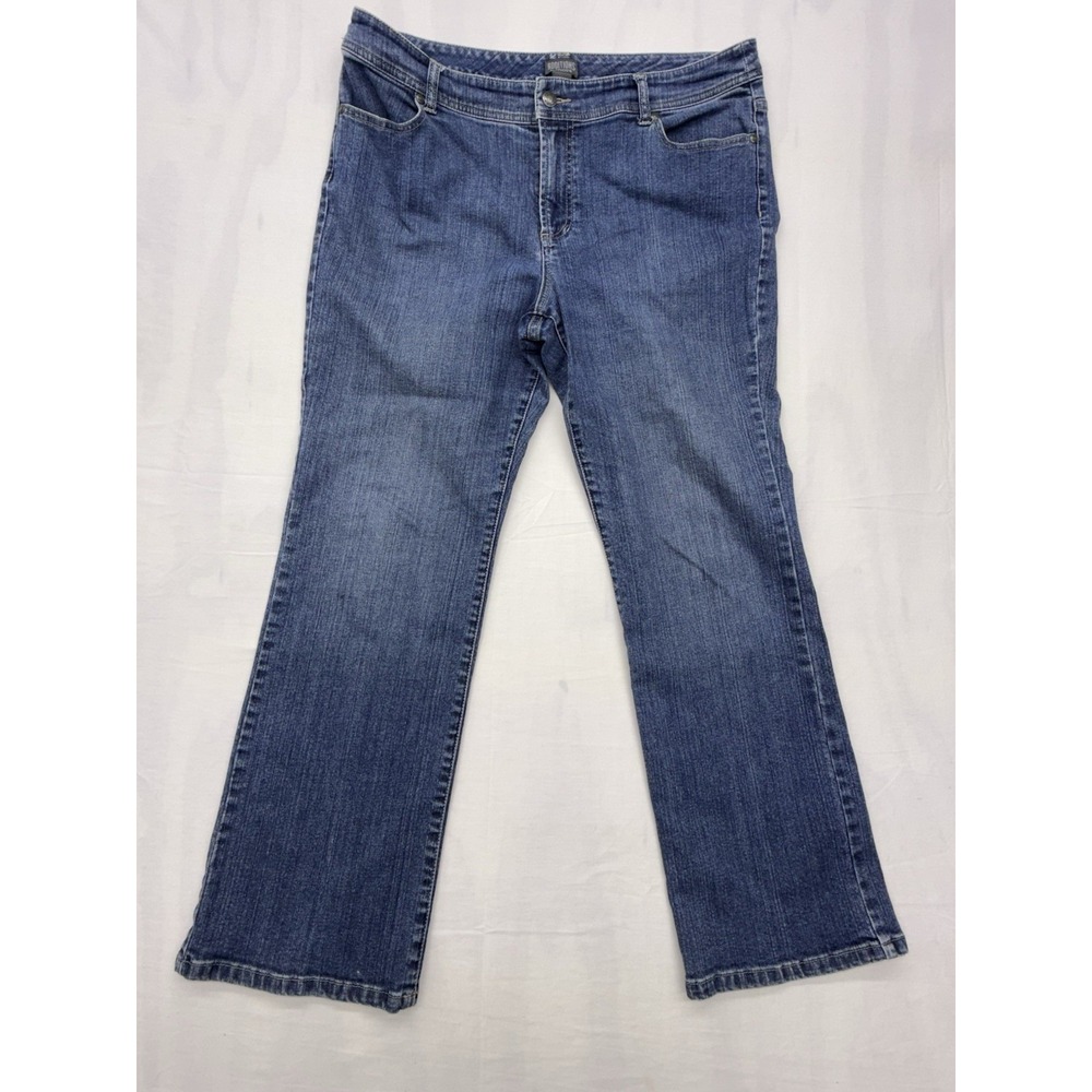 Additions By Chicos Blue Jeans Wide Leg Size 2.5 Short